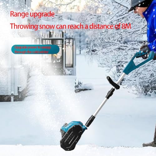 Cordless Snow Shovel, 13-Inch Electric Snow Blower, 26FT Throw Distance, Battery Snow Thrower, Winter Snow Removal Tool for Home, Yard and Patio, Lightweight 25lb