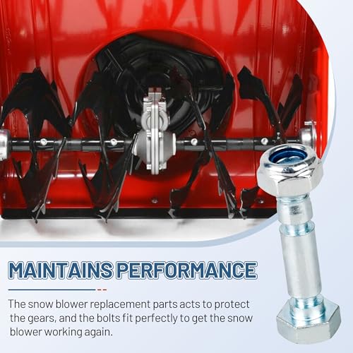 6-Pack 707555 Snow Blower Shear Pin for Briggs & Stratton, Shear Pins Kit Compatible with Craftsman Dual Stage Snowthrower