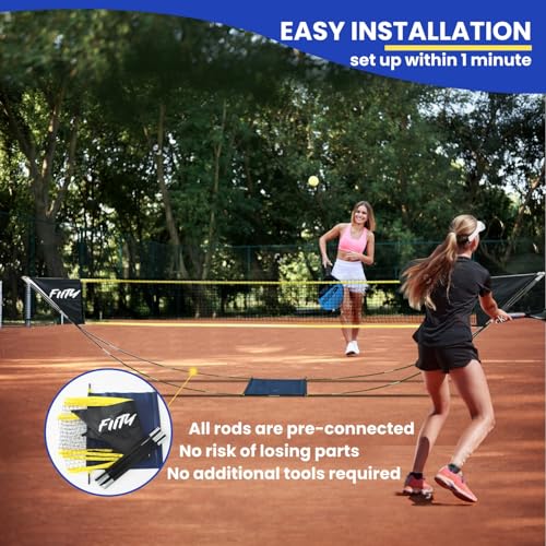 FIITY-Indoor & Outdoor-Mini Portable Pickleball Net, Easy Setup for Hallway, Driveway, Backyard, No Tools or Stakes Required