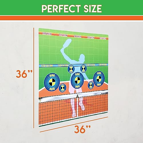 Master Pickleball Training with Our Dink Train Pad - Wall Rebounder Aid | Perfect Your Forehands, Backhands, Dinks, Volleys | Transform Any Wall into Your Personal Pickleball Training Court