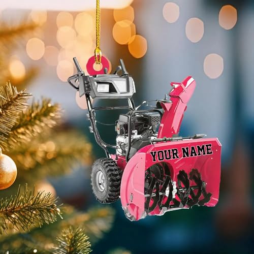 Personalized Snow Blower Keychain, Custom Plower Keychain, Gift for Winter Maintenance Workers, Snow Removal Equipment Keychains