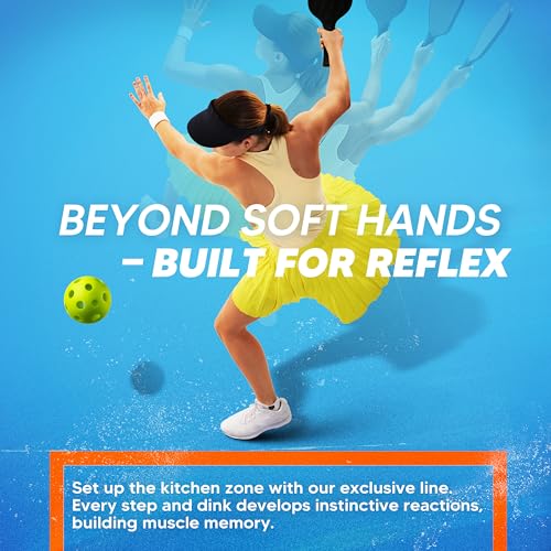 Pickleball Rebounder Training Aid: Adjustable Angles, Easy Setup & Storage - Improve Your Forehand, Backhand, Dink, and Volley Accuracy, & Develop Your Kitchen Game
