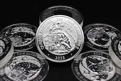 2025 2 oz British Silver Royal Tudor Beasts - Queen's Panther Coin Brilliant Uncirculated with a Certificate of Authenticity £5 Seller BU