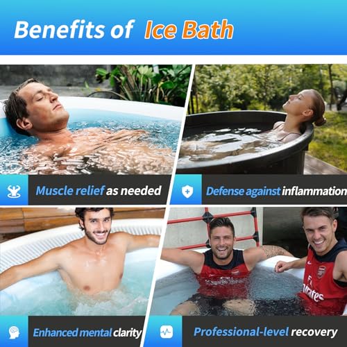 𝙐𝙥𝙜𝙧𝙖𝙙𝙚 Ice Bath Water Chiller, 1/3 HP Water Chiller for Cold Plunge Tubs, with Pump, External Filter and Filter Media, Remote Control, for Home and Professional Use
