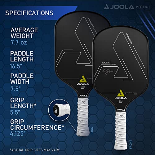 JOOLA Ben Johns Hyperion CFS Swift Pickleball Paddle - USAPA Approved for Tournament Play - Carbon Fiber Pickle Ball Racket - Maximum Speed with High Grit & Spin