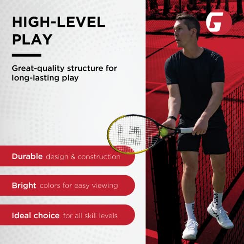 Gamma Sports Tour Ace Tennis Racquet, Pre-Strung Tennis Racquet for Adults, 27-Inch, Orange