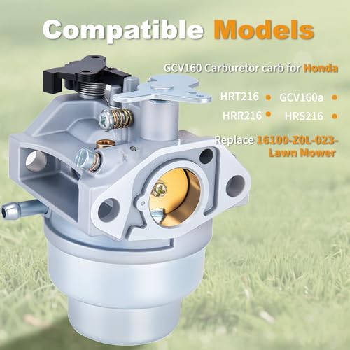 New GCV160 Carburetor carb for Honda HRT216 HRR216 GCV160a HRS216 Engine Replace 16100-Z0L-023- lawn mower carburetor for Honda GCV160