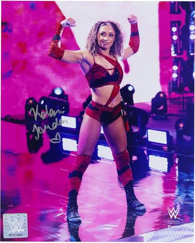 Kelani Jordan WWE Autographed 8" x 10" Entrance Photograph - Autographed NFL Photos
