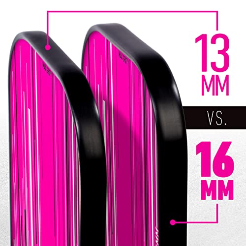 Franklin Sports Pro Pickleball Paddles - Signature Series Pro Paddle with MaxGrit Surface - USA Pickleball (USAPA) Tournament Approved - 16mm Polypropylene Core - Pink