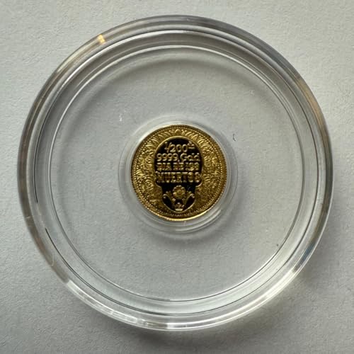 1/200 oz .9999 Fine Gold – Day of The Dead Rose Skull Design (Sealed in Capsule)