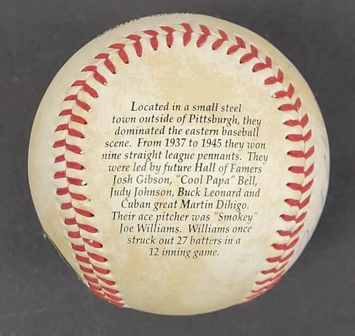 Josh Gibson Jr. Single Signed Negro League Baseball Beckett Certified - Autographed Baseballs