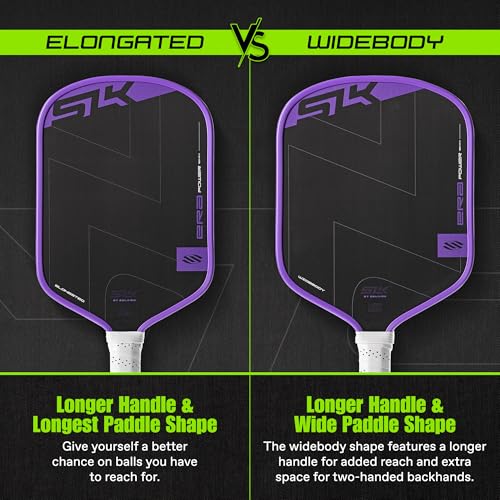 Selkirk Sport SLK ERA Power Pickleball Paddle | Carbon Fiber & Fiberglass Hybrid Face for Power, Spin & Control | Dynamic Fusion Core | Professional Pickleball Paddles | Elongated Ultraviolet