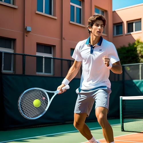 Pro Tennis Racket for Adults, 2 Player 27 inch Speed Tennis Racquet Acceptable for Beginner and Professional with 3 Tennis Balls, 2 Vibration Dampes, 2 Overgrips, Tennis Bag