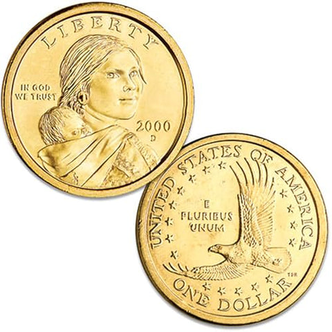 2000 D 25 Coin Mintroll of Sacagawea Uncirculated