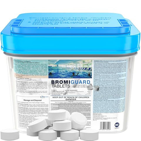 【1 Inch 5.5 Lbs】 Bromine Tablets for Spa Hot Tub Chemical Tabs Brominating Tablets Spa Hot Tub Chemical Sanitizer