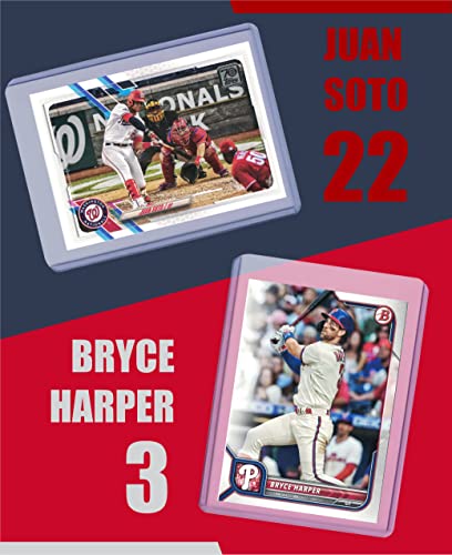 Baseball Cards: Aaron Judge, Shohei Ohtani, Mike Trout, Ronald Acuna Jr., Bryce Harper, Juan Soto, Fernando Tatis Jr. Assorted Card Gift Pack