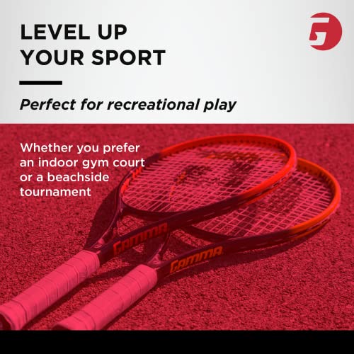 Gamma Sports Tour Ace Tennis Racquet, Pre-Strung Tennis Racquet for Adults, 27-Inch, Orange