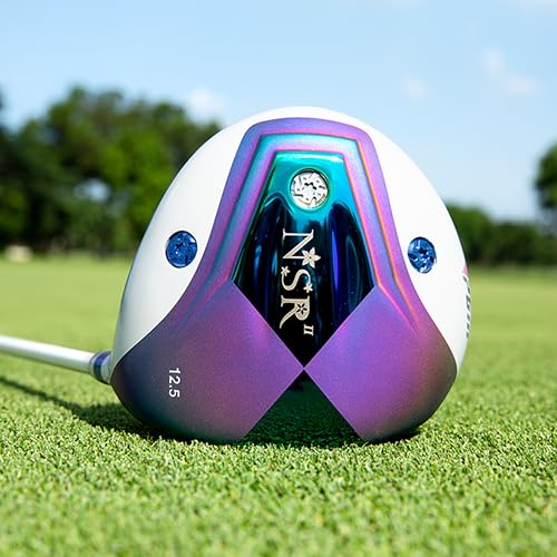 PGM Women's Golf Club Set NSR 12-Piece – Complete Right Handed Set with Lightweight Graphite Shafts, Forged Titanium Driver, Stand Bag – Ideal for Beginner & Intermediate Women Golfers