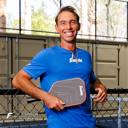 Franklin Sports PRO Pickleball Paddles – C45 Carbon Fiber Series - Official USAP + UPA Approved – Pro Player Design, Dynasty 16MM RED
