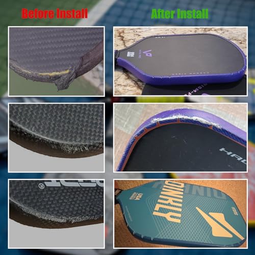 INSUM Pickleball Paddle Edge Guard Tapes Protection Tapes, Pre-Cut V, 20/23/26mm Width Protective Tapes for All Thickness Edges