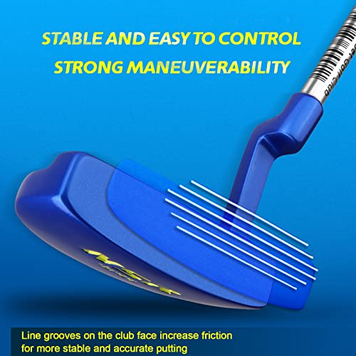 PGM Golf Club Set - 9 Pieces Junior Complete Golf Club Set for Kids Children - Right Handed - Driver(#1), Hybrid, Iron(#7,#9,#S), Putter, Golf Stand Bag