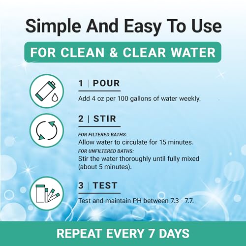 Bio Ouster Cold Plunge Water Stabilizer - Naturally Oxidizes, Treats, Balances Ice Bath Water - Cold Plunge Water Treatment for Clean, Clear & Fresh Water - Made in USA (16oz)
