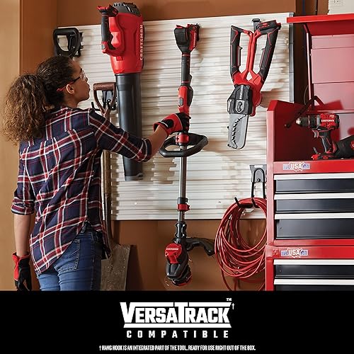 CRAFTSMAN V20 WEEDWACKER Cordless String Trimmer with QUICKWIND, 4 Ah Battery, Charger, and Spool Included (CMCST920M1), Red and Black