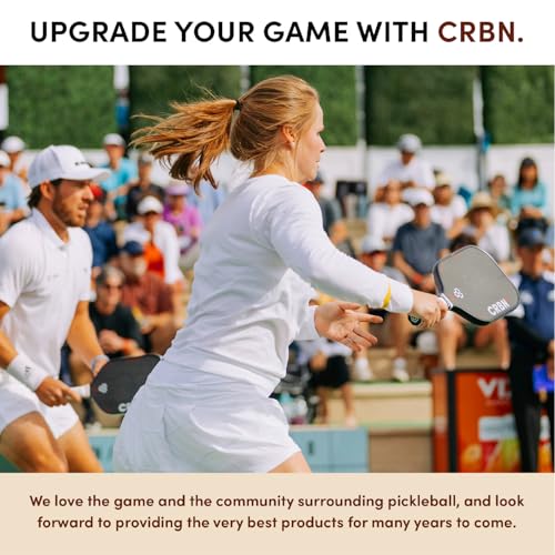 CRBN Pickleball - X Series Power Paddle - Carbon Fiber Pickleball Paddle with Foam Injected Edges for Expanded Sweet Spot (2X, 16mm)