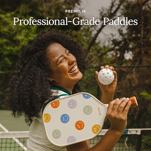 Recess Premium Pickleball Paddle, Optimist - Strong & Durable Fiberglass Surface, Lightweight, Honeycomb Core & Comfort Grip Handles - Tournament or Casual Play, USAPA Approved