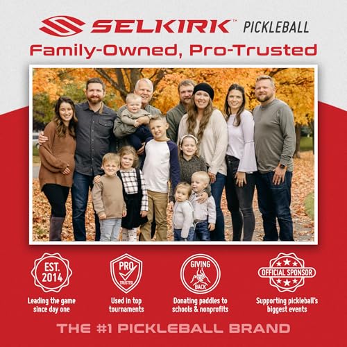 Selkirk Sport LUXX Control Pickleball Paddle | Florek Carbon Fiber Pickleball Paddles with a Polypropylene X7 Core | The Pickle Ball Racket Designed for Ultimate Power & Control | Epic Red