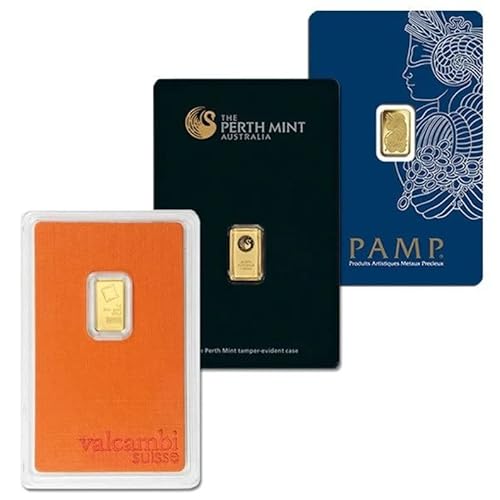 IROLD 1 Gram 24k GOLD Bar .9999 Fine in Assay from Veriscan Au (10 Gram)
