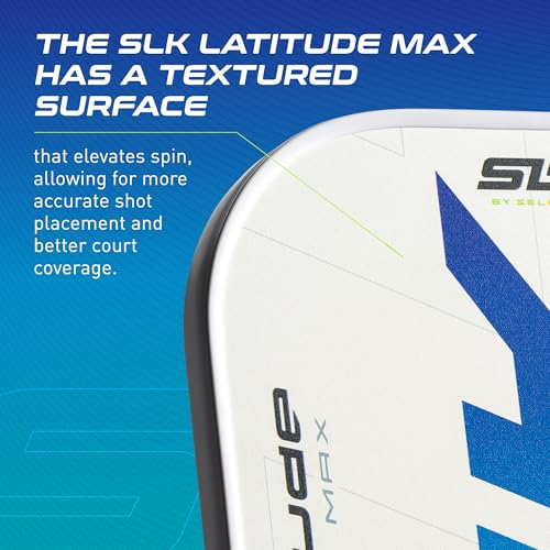 Selkirk Sport SLK Latitude 2.0 13mm Pickleball Paddle | Graphite Face with SpinFlex Surface & SX4 Polymer Core | Lightweight Pickleball Paddles for Men & Women | Control, Spin & Power | Oasis