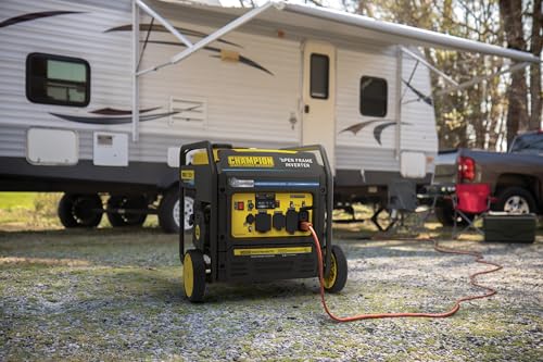 Champion Power Equipment 9000-Watt Electric Start Home Backup Portable Open Frame Inverter Generator with Quiet Technology and CO Shield