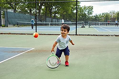 HEAD Speed Junior Pre-Strung Tennis Racquet, Lightweight Youth Tennis Racket for Kids & Beginners, Durable Aluminum Frame, Age 2-4, 19 inch, Green