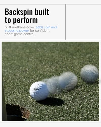 Legato Golf Balls LTX3085 | Maximized Distance with Soft Feel | 3 Piece | Urethane Cover | 85 Compression | White | 1 Dozen (12 Balls)