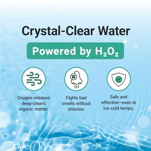 Bio Ouster Cold Plunge Water Stabilizer - Naturally Oxidizes, Treats, Balances Ice Bath Water - Cold Plunge Water Treatment for Clean, Clear & Fresh Water - Made in USA (16oz)