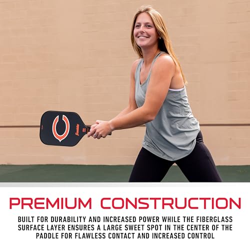 Franklin Sports NFL Chicago Bears Pickleball Paddle - Official NFL Team Rackets - USAP (USAPA) Approved Premium Quality Pickleball Paddles - Authentic Team Logos + Colors