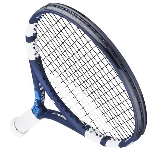Babolat Drive Junior 25 Inch 11th Gen Tennis Racquet (Blue/White) with Optional Accessories