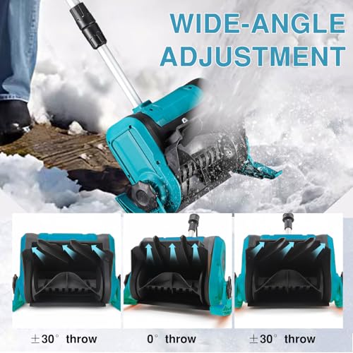 Cordless Snow Shovel Electric Snow Blower 20ft Throw Distance, Adjustable Snow Removal Direction, Electric Snow Shovel for Driveway,Steps, Patio, Sidewalk Snow Removal.