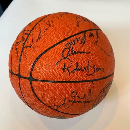 Michael Jordan Rookie 1986 All Star Game Team Signed Basketball 22 Sigs JSA COA - Autographed Basketballs