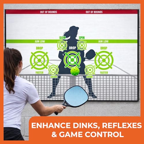 Pickleball Dink Pad Practice Board by ModFamily – 3"x4" Solo Wall Rebounder Training Aid to Improve Dinks, Accuracy & Game Control – Outdoor & Indoor Pickleball Training Tools for Beginners & Pros