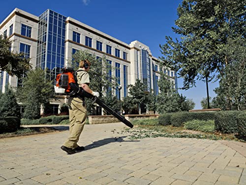 Husqvarna 350BT Gas Leaf Blower, 50.2-cc 2.1-HP 2-Cycle Backpack Leaf Blower with 692-CFM, 180-MPH, 21-N Powerful Clearing Performance and Ergonomic Harness System, Gifts for dad