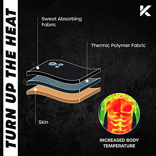 Kewlioo Men's Premium Zip Sauna Tank Top - Heat Trapping Sauna Shirt for Men, Compression Sweat Vest Sauna Suit for Gym, Workouts, Exercise, Fitness (Black, L/XL)