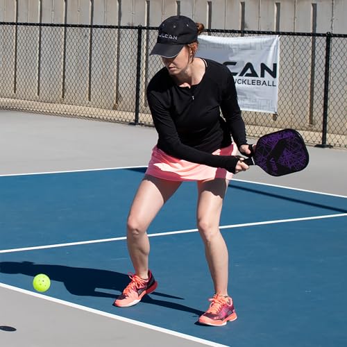 Vulcan | V330 Pickleball Paddle | Hybrid Performance | Polypropylene Core - Graphite Surface | USAP Approved | Purple Lazer