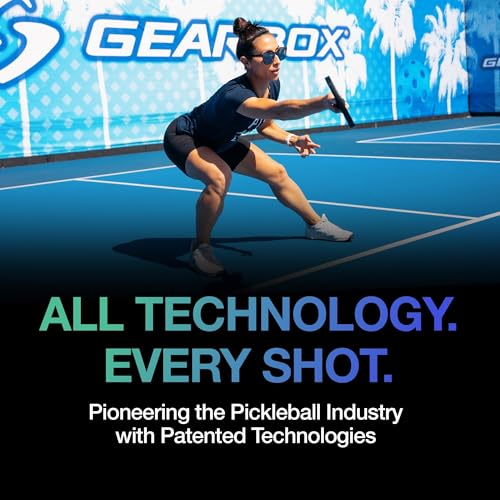 Gearbox GBX 2 Paddle Kit - Quad 12mm Pickleball Paddle – Fiberglass Face, Textured Surface, PU Molded Handle – Lightweight, Forgiving, High Spin Control – Ideal for Beginner & Intermediate Players