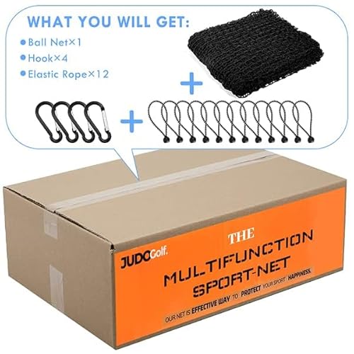 Amazgolf Golf Net,10x10Ft Golf Practice Net,Sports Practice Barrier Net, Heavy Duty Ball Netting Golf Hitting Net, DIY Ball Net,Baseball Net Hockey Net and Chipping Net