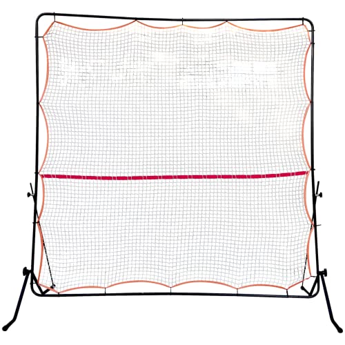 Tourna Rally Pro Adjustable Tilt Rebound Net (7x7 ft) for Tennis and Pickleball, Black