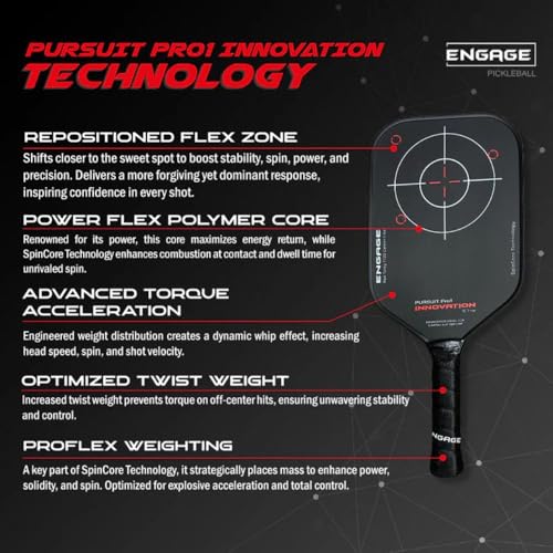 NEW. Pursuit Pro1 Innovation 15.2mm | Torque-Balanced Acceleration – EngagePickleball
