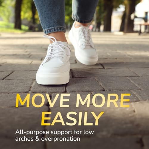 Dr. Scholl’s Flat Feet Support Insoles for Women, Size 6-10: Immediately Relieve Discomfort, Cradle Feet & Improve Ankle Alignment, Due to Overpronation,Low & Fallen Arches, Reduces Lower Body Stress