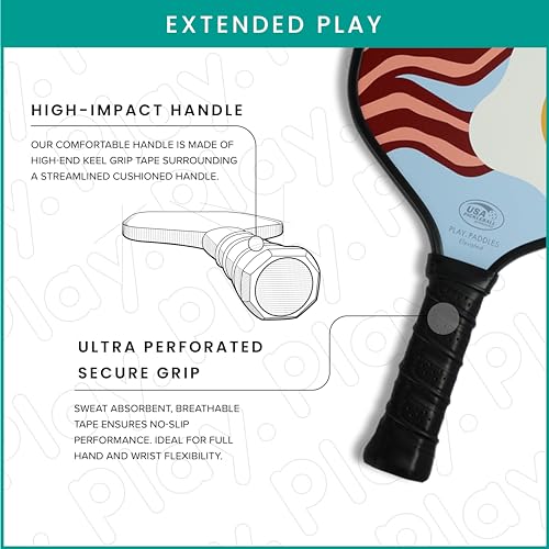 Pickleball Paddles Pickleball Paddles Set of 2 Carbon Fiber - USAPA Approved Pickleball Racket | Polymer Honeycomb Composite Core | Hyper-Grip™ Surface with Graphite Face & Cushioned Grip
